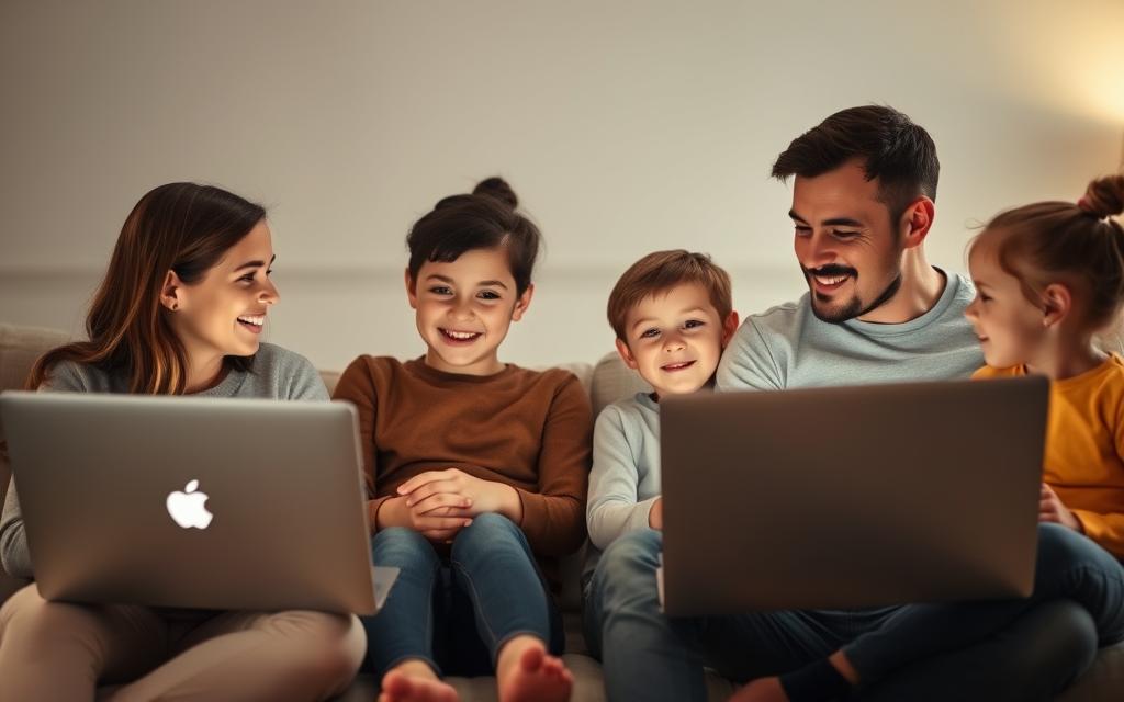 family communication through video calls